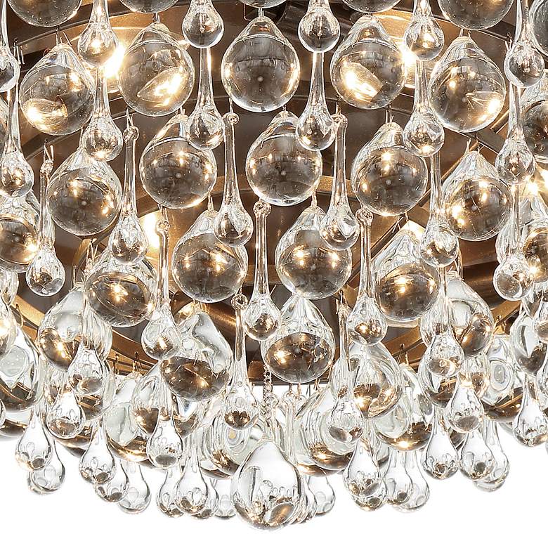 Image 6 Crystorama Calypso 20"W Glass Balls Bronze Ceiling Light more views