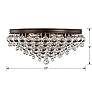 7_Crystorama Calypso 20"W Glass Balls Bronze Ceiling Light more views