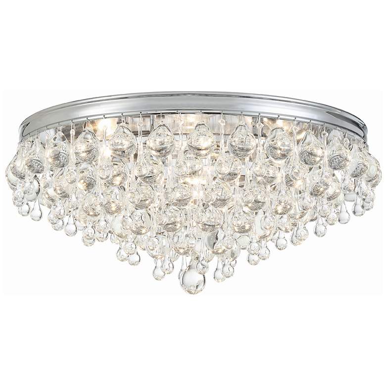 Image 2 Crystorama Calypso 20"W Glass Balls Chrome Ceiling Light