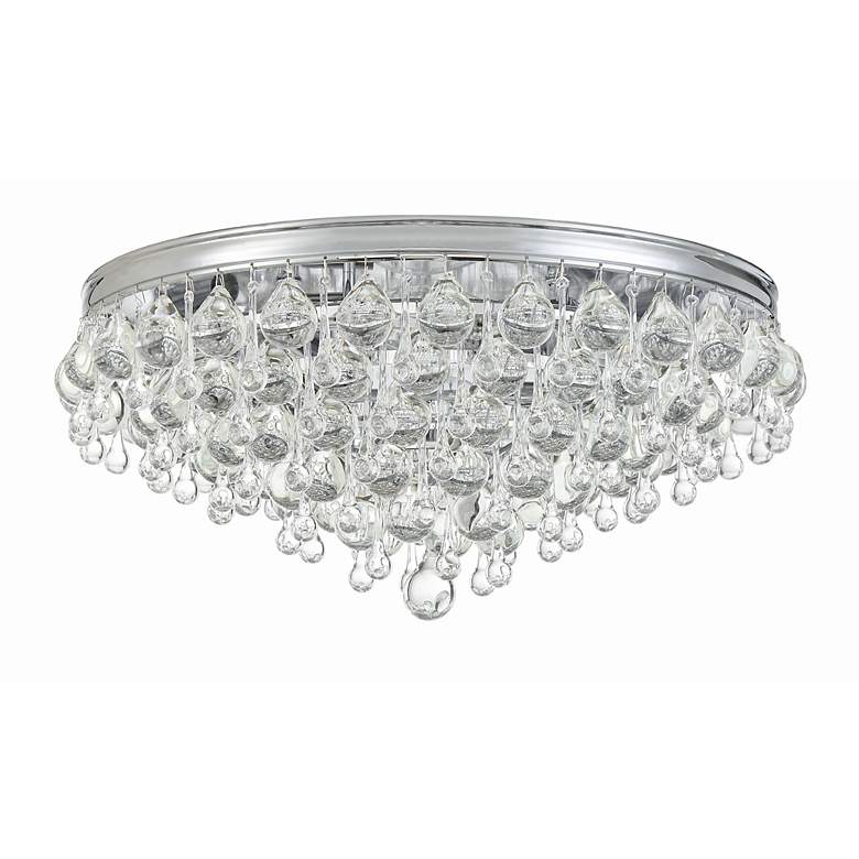 Image 4 Crystorama Calypso 20"W Glass Balls Chrome Ceiling Light more views