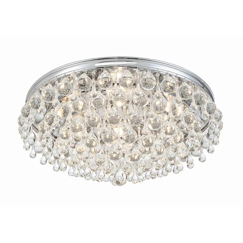 Image 5 Crystorama Calypso 20"W Glass Balls Chrome Ceiling Light more views
