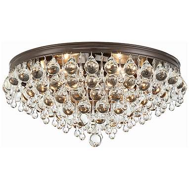 Crystorama Calypso 20"W Glass Balls Bronze Ceiling Light