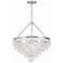 Crystorama Calypso 24" Wide Polished Chrome and Crystal Chandelier