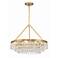 Crystorama Calypso 25" Wide Vibrant Gold Crystals 6-Light Chandelier