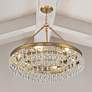 2_Crystorama Calypso 25" Wide Vibrant Gold Crystals 6-Light Chandelier