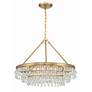 4_Crystorama Calypso 25" Wide Vibrant Gold Crystals 6-Light Chandelier more views