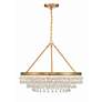 5_Crystorama Calypso 25" Wide Vibrant Gold Crystals 6-Light Chandelier more views