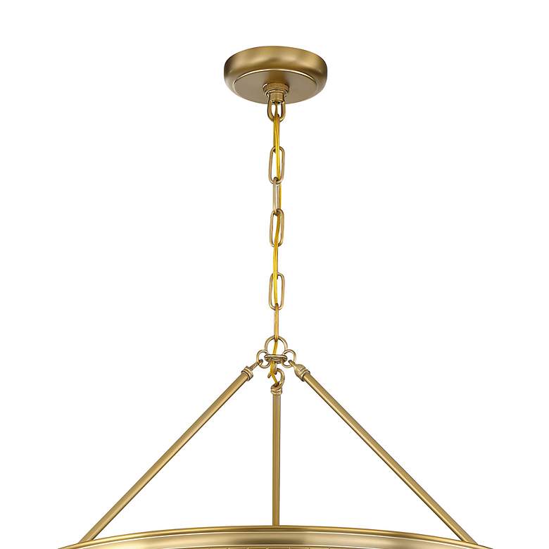 Image 4 Crystorama Calypso 30" Vibrant Gold and Crystal Teardrop Chandelier more views
