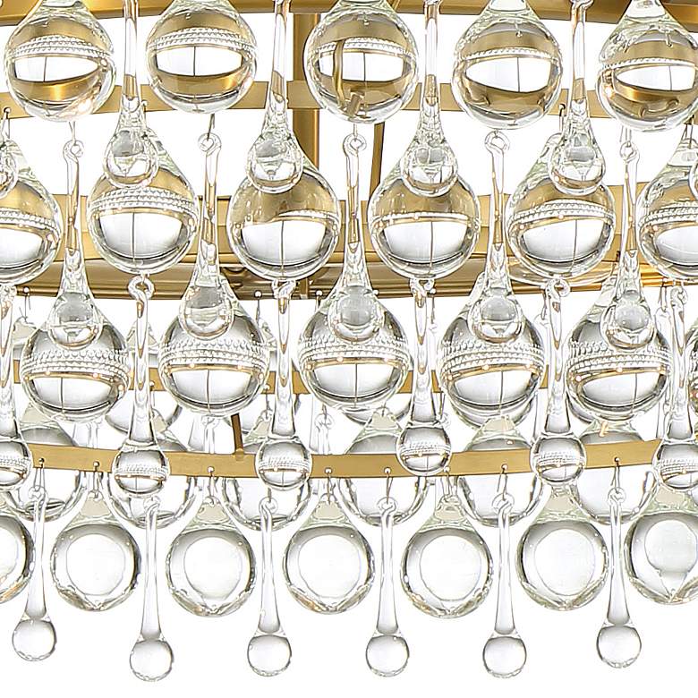 Image 5 Crystorama Calypso 30 inch Vibrant Gold and Crystal Teardrop Chandelier more views