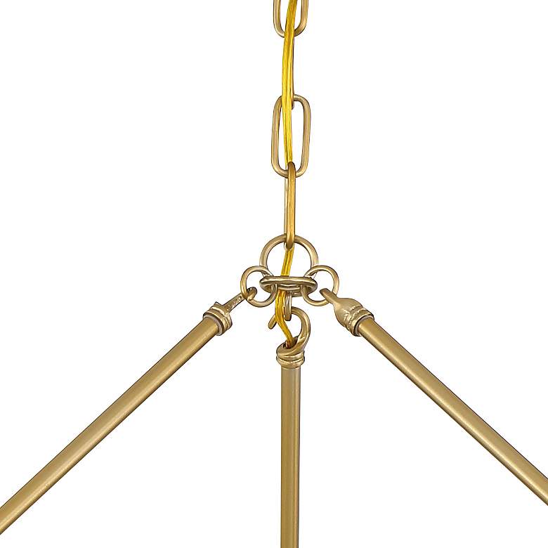 Image 6 Crystorama Calypso 30" Vibrant Gold and Crystal Teardrop Chandelier more views