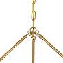 6_Crystorama Calypso 30" Vibrant Gold and Crystal Teardrop Chandelier more views