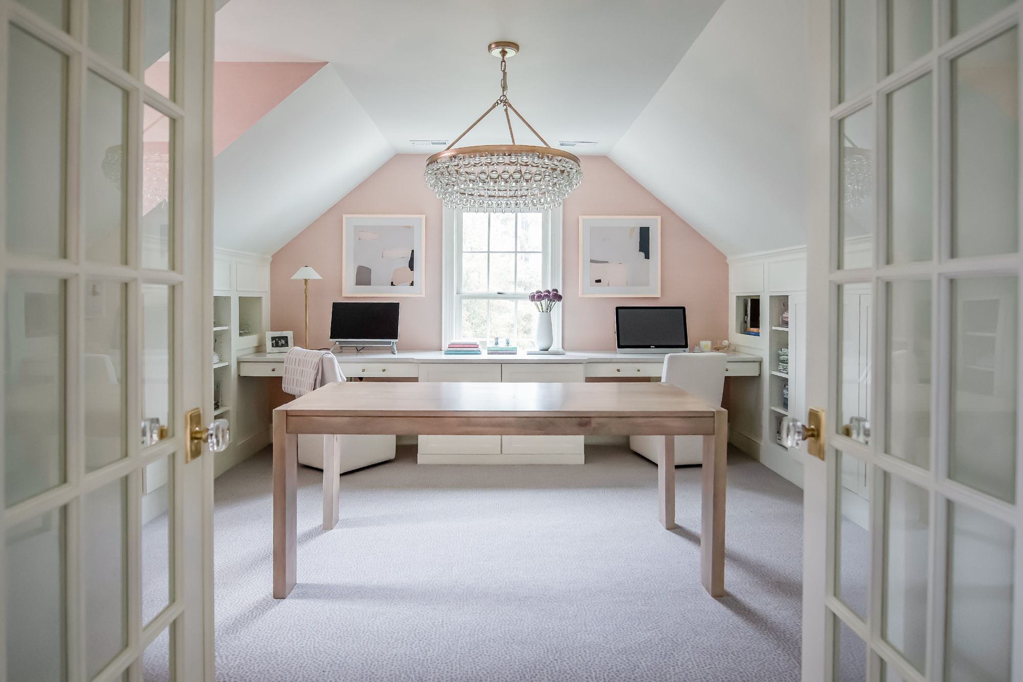 Crystorama Calypso 30" Vibrant Gold and Crystal Teardrop Chandelier in scene