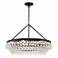 Crystorama Calypso 30" Wide Matte Black Chandelier