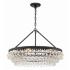 Crystorama Calypso 30" Wide Matte Black Chandelier