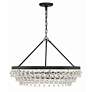 4_Crystorama Calypso 30" Wide Matte Black Chandelier more views