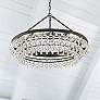 6_Crystorama Calypso 30" Wide Matte Black Chandelier more views