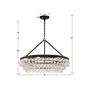7_Crystorama Calypso 30" Wide Matte Black Chandelier more views