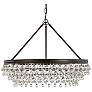 Crystorama Calypso 30" Wide Vibrant Bronze and Crystal Chandelier