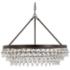 Crystorama Calypso 30" Wide Vibrant Bronze and Crystal Chandelier