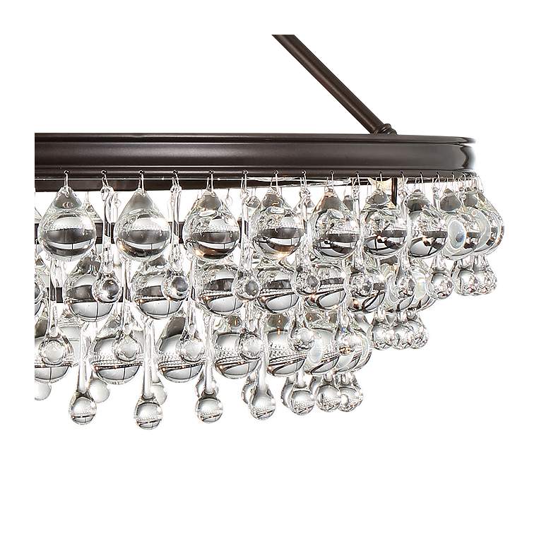 Image 3 Crystorama Calypso 30 inch Wide Vibrant Bronze and Crystal Chandelier more views
