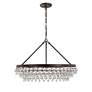 Thumbnail4 of Crystorama Calypso 30" Wide Vibrant Bronze and Crystal Chandelier more views