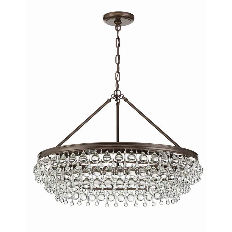 Image 7 Crystorama Calypso 30" Wide Vibrant Bronze and Crystal Chandelier more views