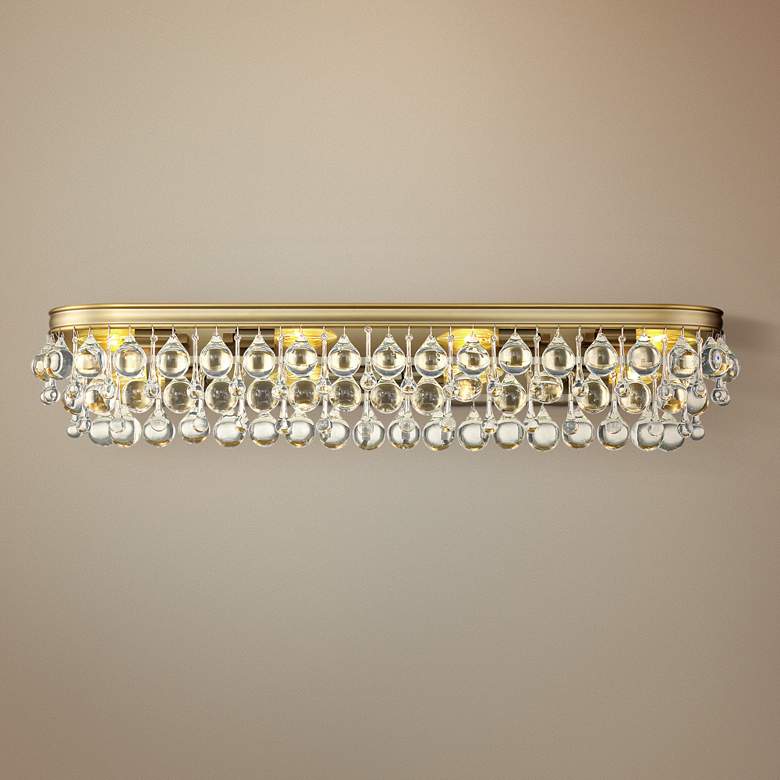 Image 1 Crystorama Calypso 33 inch Wide Vibrant Gold Bath Light