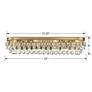 5_Crystorama Calypso 33" Wide Vibrant Gold Bath Light more views