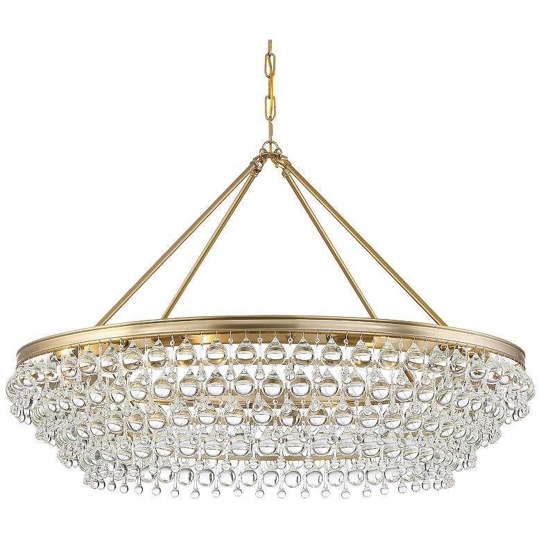 Image 2 Crystorama Calypso 40 inch Wide Vibrant Gold and Crystal Chandelier