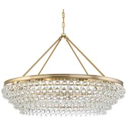 Crystorama Calypso 40" Wide Vibrant Gold and Crystal Chandelier
