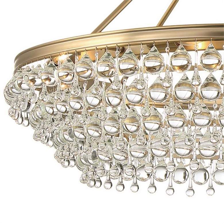 Image 3 Crystorama Calypso 40 inch Wide Vibrant Gold and Crystal Chandelier more views