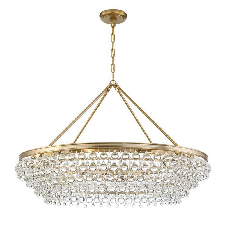 Image 3 Crystorama Calypso 40" Wide Vibrant Gold and Crystal Chandelier more views