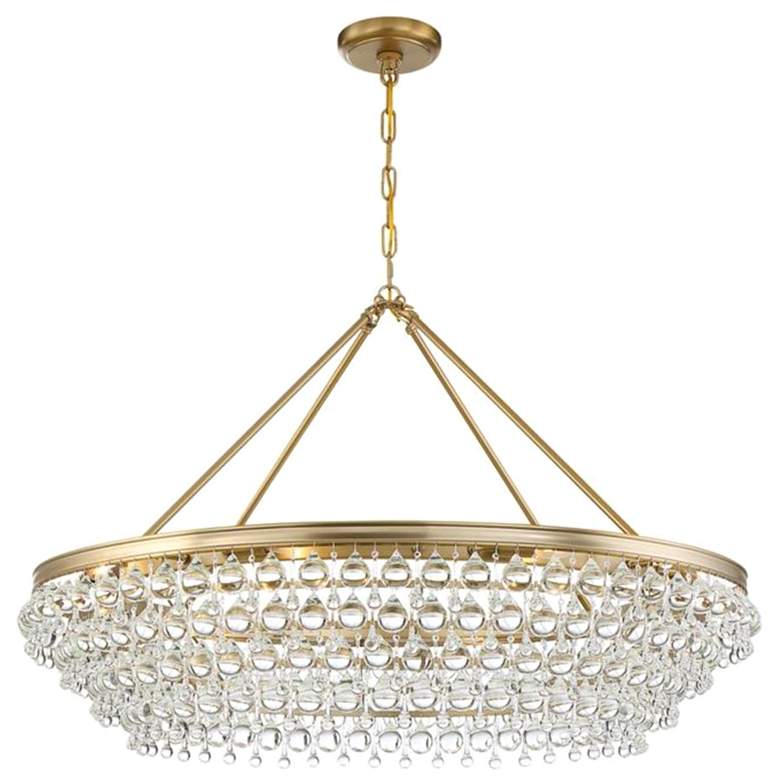 Image 5 Crystorama Calypso 40 inch Wide Vibrant Gold and Crystal Chandelier more views