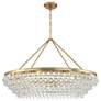 Crystorama Calypso 40" Wide Vibrant Gold and Crystal Chandelier