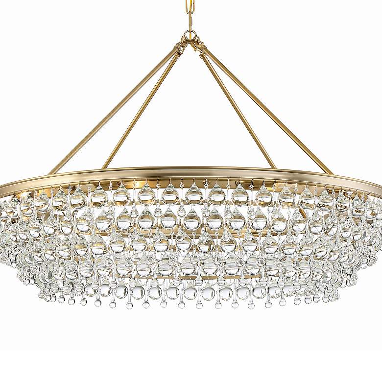 Image 6 Crystorama Calypso 40" Wide Vibrant Gold and Crystal Chandelier more views