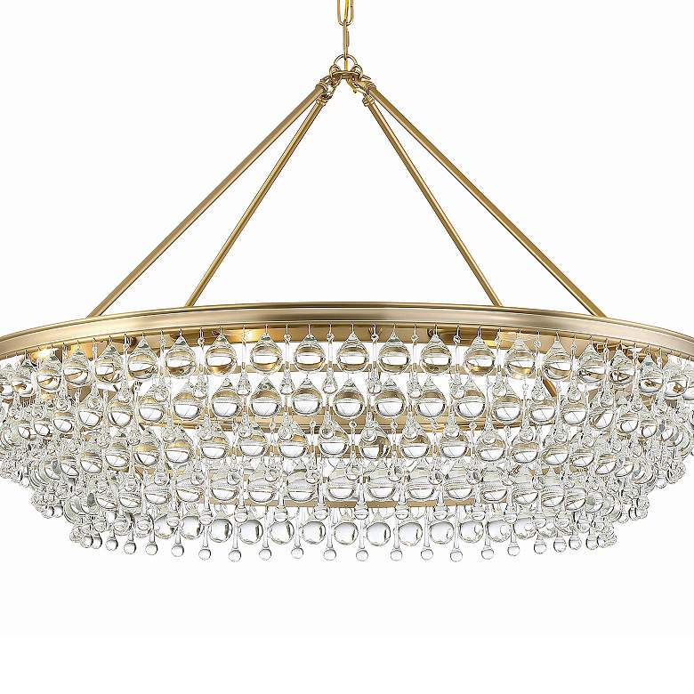 Image 6 Crystorama Calypso 40 inch Wide Vibrant Gold and Crystal Chandelier more views