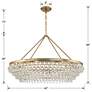 Crystorama Calypso 40" Wide Vibrant Gold and Crystal Chandelier