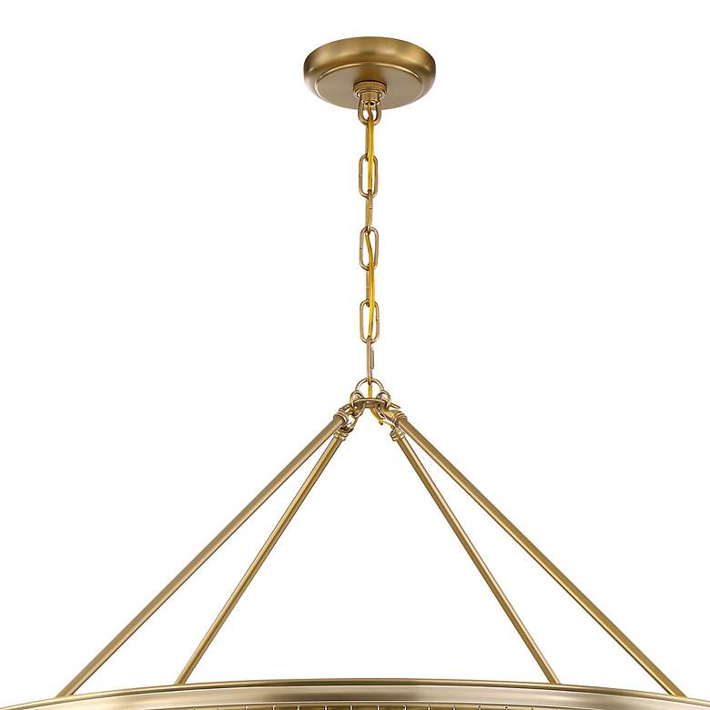 Image 7 Crystorama Calypso 40" Wide Vibrant Gold and Crystal Chandelier more views