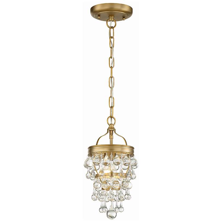 Image 2 Crystorama Calypso 7.5" Wide Vibrant Gold and Crystal Mini Chandelier