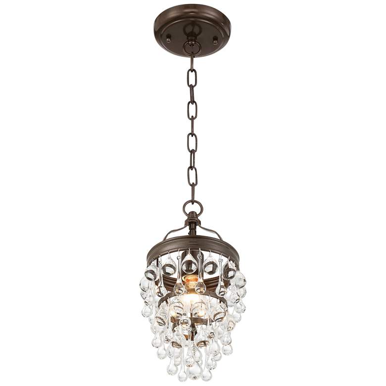 Image 5 Crystorama Calypso 7 1/2 inch Vibrant Bronze and Crystal Mini Chandelier more views