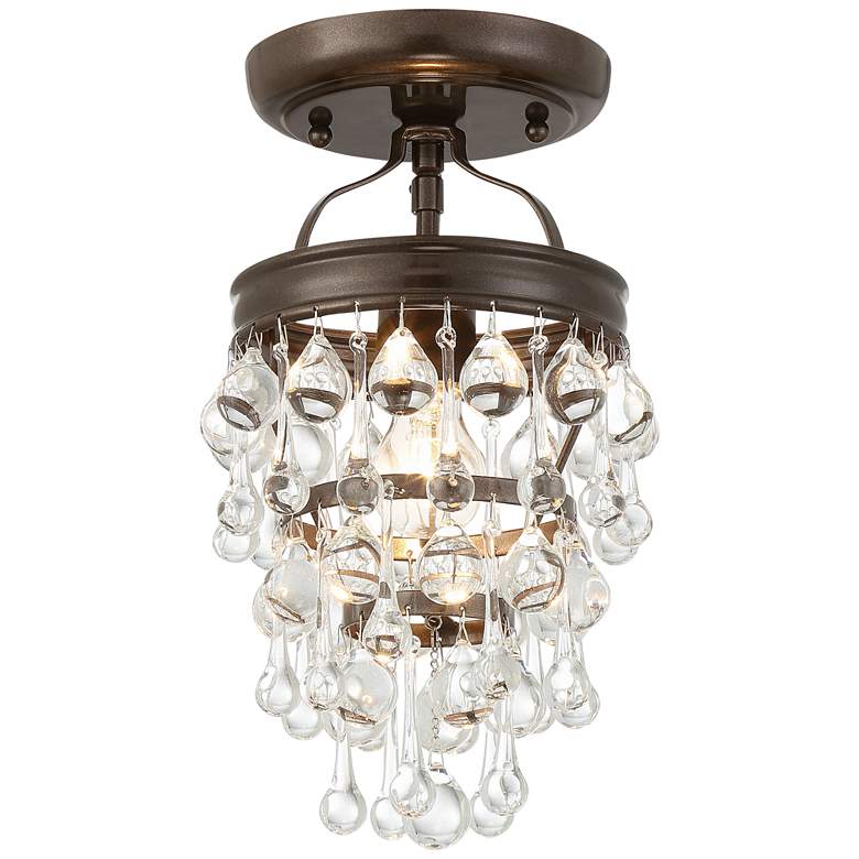 Image 6 Crystorama Calypso 7 1/2 inch Vibrant Bronze and Crystal Mini Chandelier more views