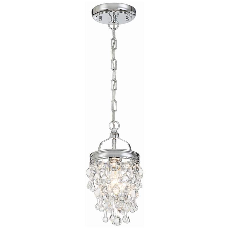 Image 2 Crystorama Calypso 7 1/2" Wide Chrome and Crystal Mini Pendant