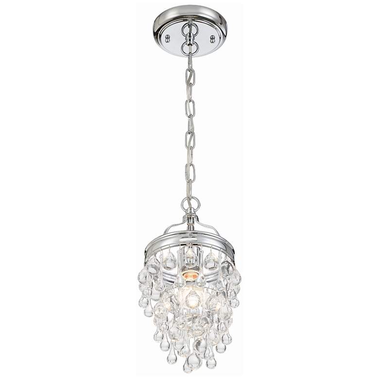 Image 5 Crystorama Calypso 7 1/2" Wide Chrome and Crystal Mini Pendant more views