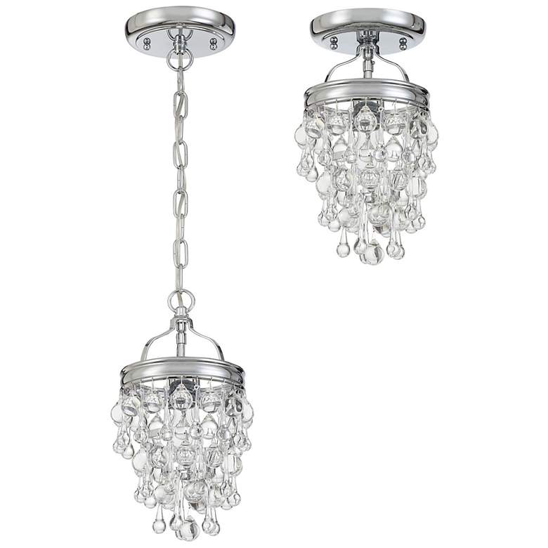 Image 6 Crystorama Calypso 7 1/2" Wide Chrome and Crystal Mini Pendant more views