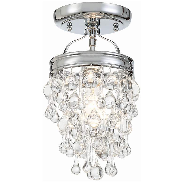 Image 2 Crystorama Calypso 7 1/2 inch Wide Chrome Ceiling Light