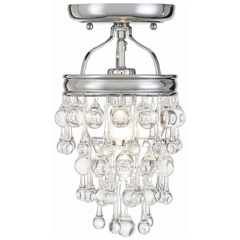Image 3 Crystorama Calypso 7 1/2" Wide Chrome Ceiling Light more views