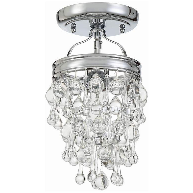 Image 4 Crystorama Calypso 7 1/2" Wide Chrome Ceiling Light more views