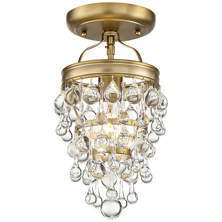 Image 2 Crystorama Calypso 7 1/2 inch Wide Vibrant Gold Ceiling Light