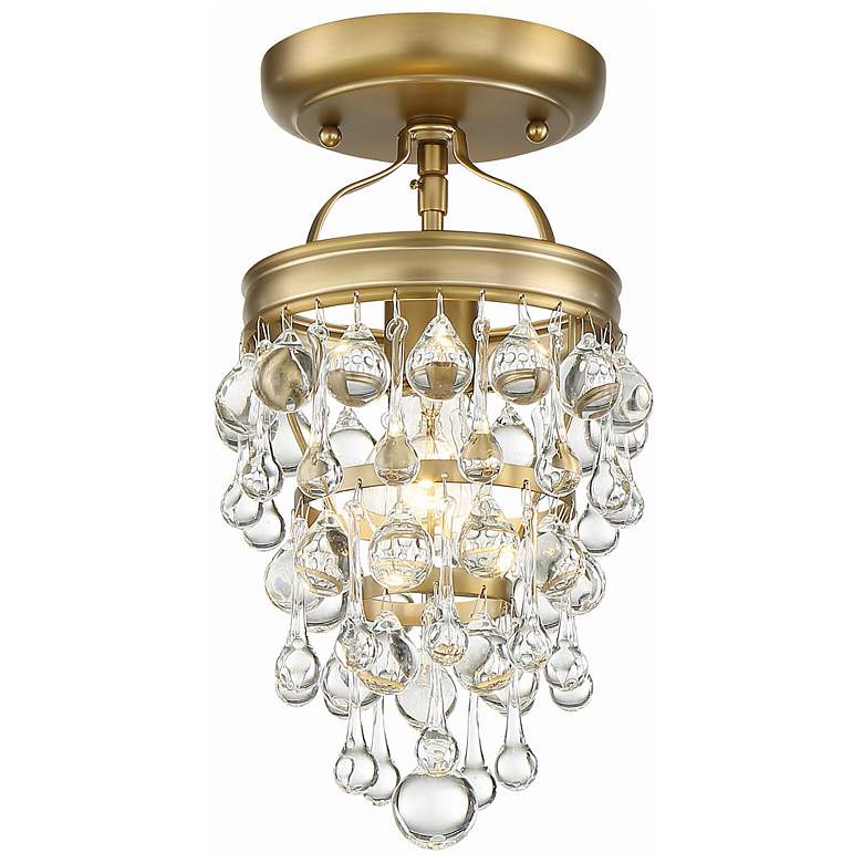 Image 2 Crystorama Calypso 7 1/2" Wide Vibrant Gold Ceiling Light