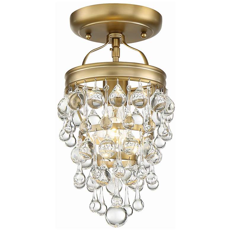 Image 2 Crystorama Calypso 7 1/2 inch Wide Vibrant Gold Ceiling Light